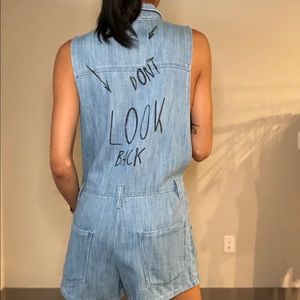 Denim Romper